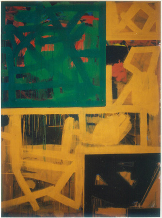 Michael Kravagna - Casein on canvas, 190x140, 1988
