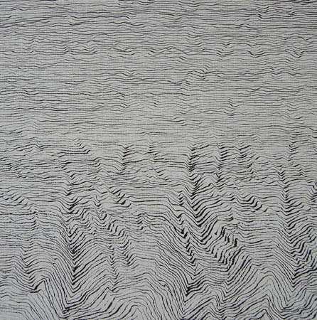 Michael Kravagna - Ink on canvas - details, 25x190, 2005