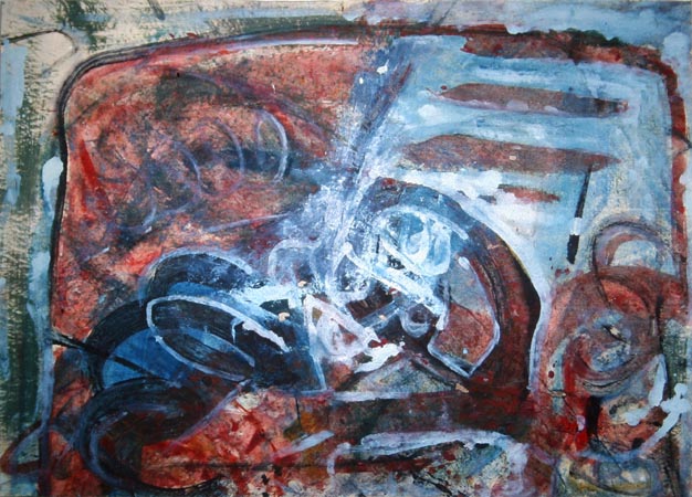 Michael Kravagna - Oil on paper on wood, 100x140, 1987