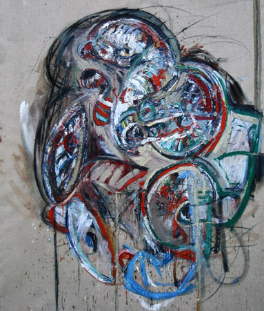 Michael Kravagna - Oil on canvas, 190x160, 1984-1985
