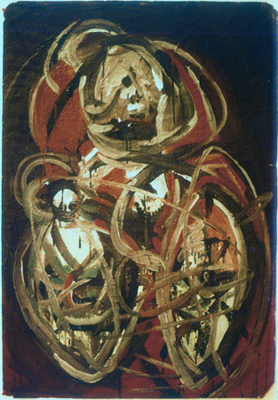 Michael Kravagna - Oil on paper, 130x100, 1985