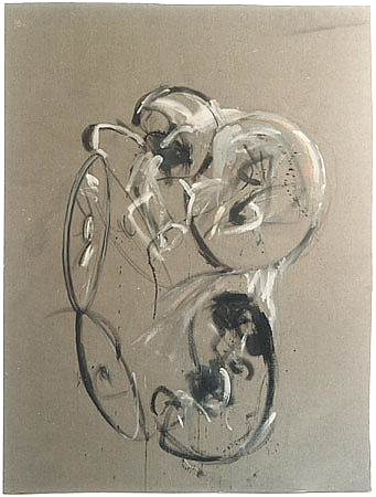 Michael Kravagna - Acrylic,pigments on canvas, 190x160, 1984