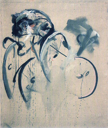 Michael Kravagna - Acrylic,pigments on canvas, 160x140, 1984