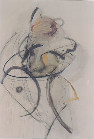 Michael Kravagna - Acrylic,pigments on canvas, 100x140, 1984
