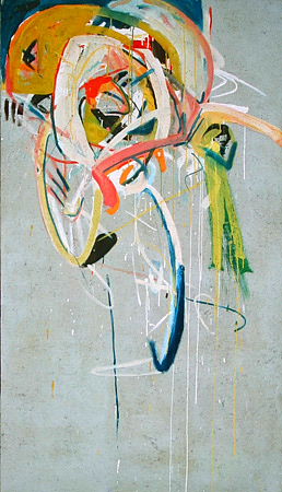 Michael Kravagna - Acrylic,pigments on canvas, 160x90, 1984