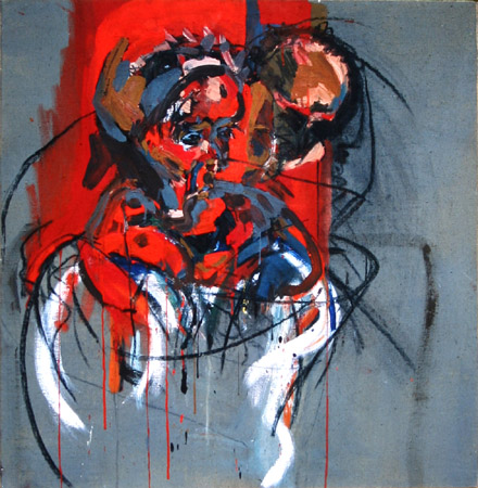 Michael Kravagna - Eggtempera on Canvas, 100x100, 1983