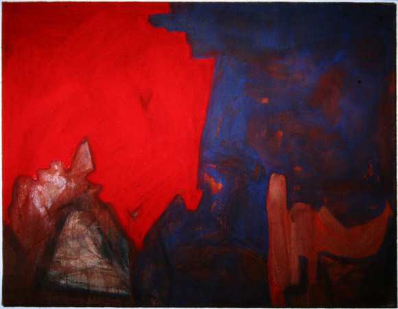 Michael Kravagna - Eggtempera on Canvas, 100x130, 1983