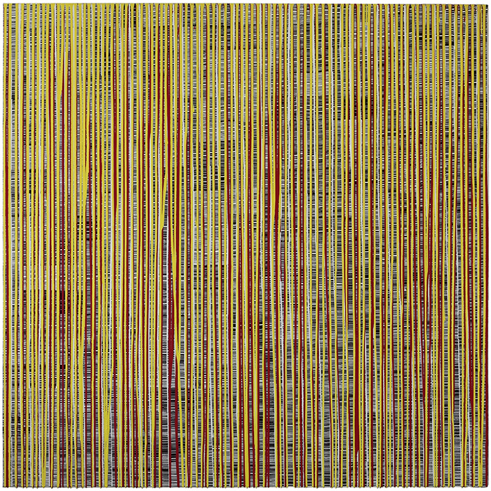 Michael Kravagna - Oil, ink, pigments, on canvass, 160x160, 2013