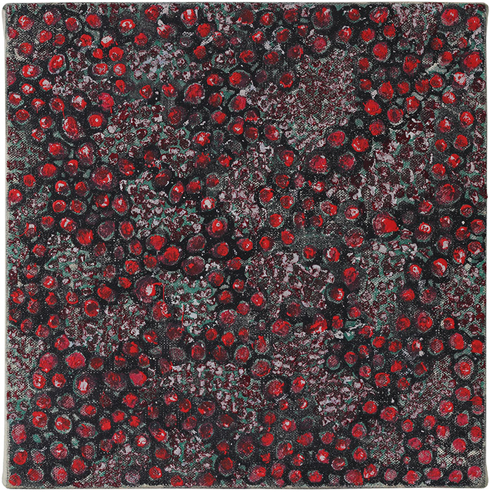 Michael Kravagna - Ink, oil, pigments, on canvas, 40x40, 2015