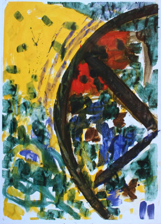 Michael Kravagna - Eggtempera on paper, 70x50, 1990