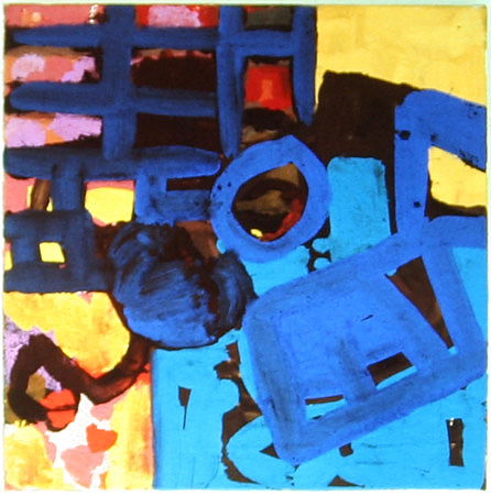 Michael Kravagna - Eggtempera on canvas, 50x50, 1988