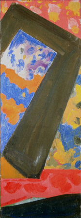 Michael Kravagna - Casein on canvas, 50x18, 1988