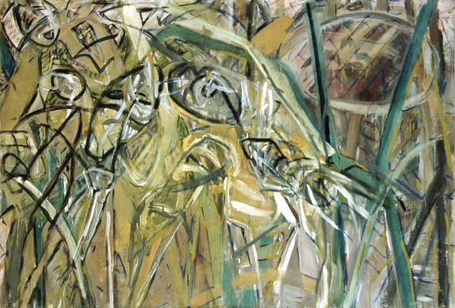 Michael Kravagna - Casein on canvas, 140x190, 1987