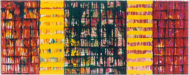 Michael Kravagna - Eggtempera on canvas, 60x150, 1992