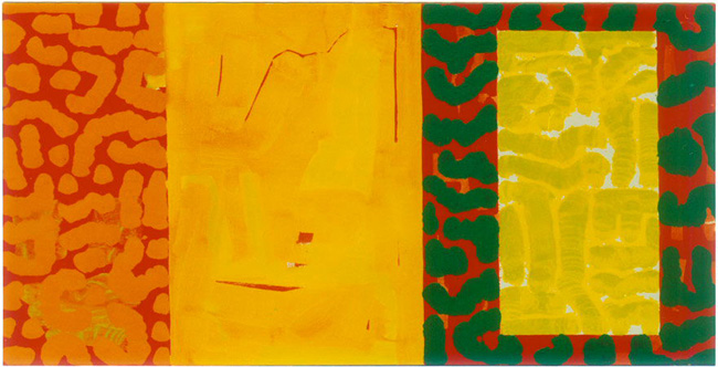 Michael Kravagna - Acrylic on canvas, 70x140, 1993