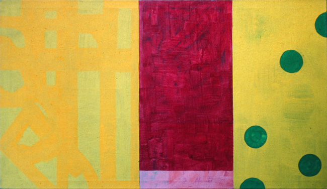 Michael Kravagna - Eggtempera on canvas, 80x160, 1991