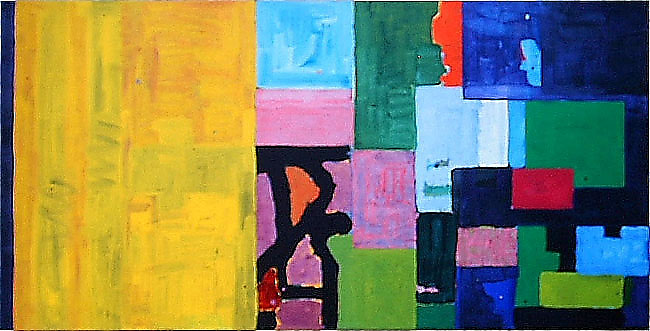 Michael Kravagna - Eggtempera on canvas, 80x160, 1991