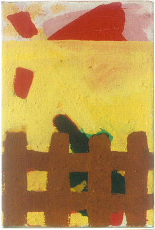 Michael Kravagna - Eggtempera on canvas, 25x17, 1990