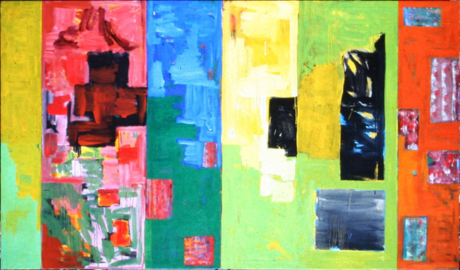 Michael Kravagna - Eggtempera on canvas, 140x240, 1990