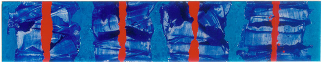 Michael Kravagna - Acrylic on canvas, 40x190, 1994