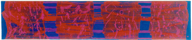 Michael Kravagna - Acrylic on canvas, 40x190, 1994