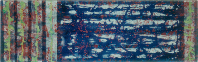 Michael Kravagna - Acrylic on canvas, 40x190, 1994