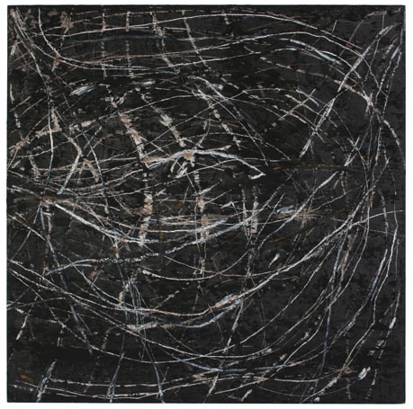 Michael Kravagna - Oil, ink on wood, 95x95, 2003