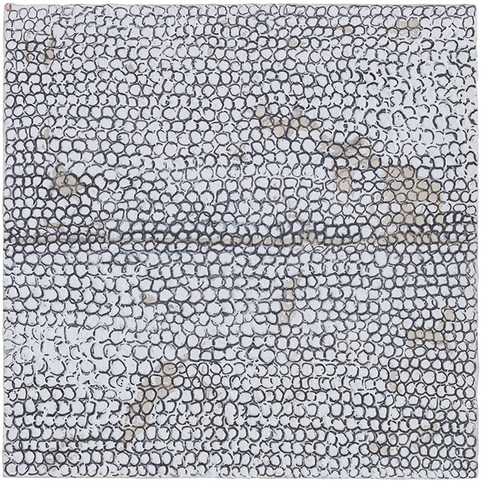 Michael Kravagna - Oil, tempera, pigments on paper, 18x18, 2017